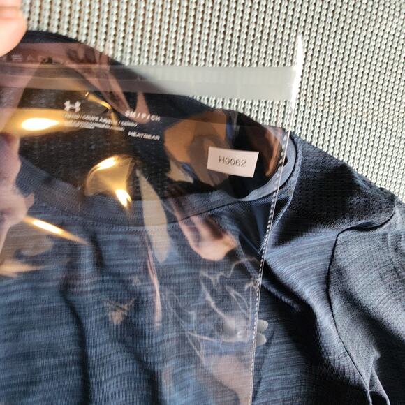 UA Threadborne Men's Small Long Sleeve Shirt Blue Lightweight - Picture 6 of 6